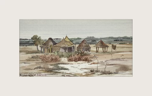 Ovambo houses I, Rundu, Namibia