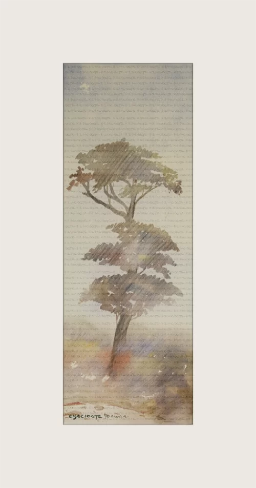 A tree next to the road